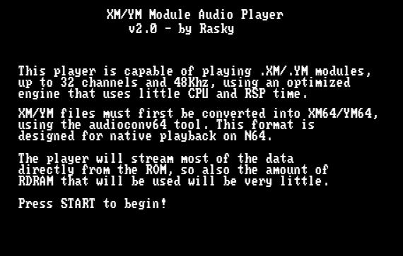 XM player screenshot